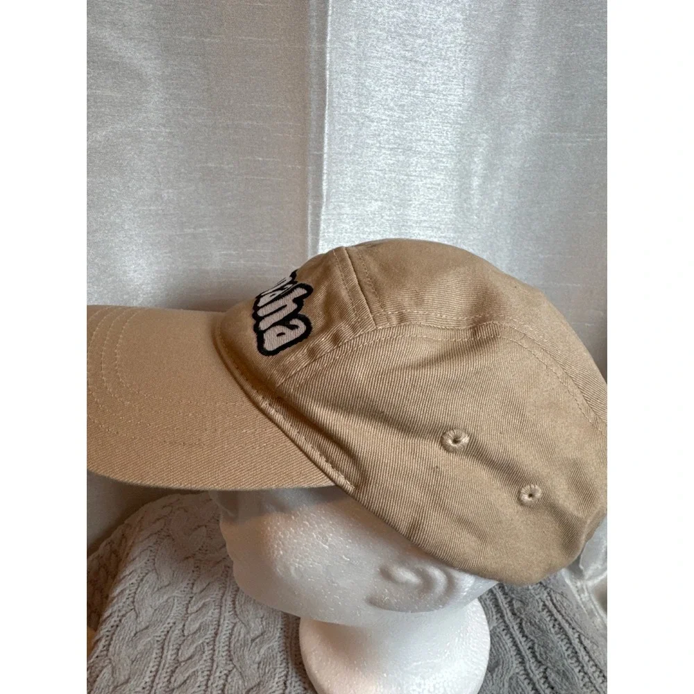 Yamaha Tan Baseball Cap Embroidered Logo Adjustable Strap Casual Hat 5 PANEL - Picture 4 of 6